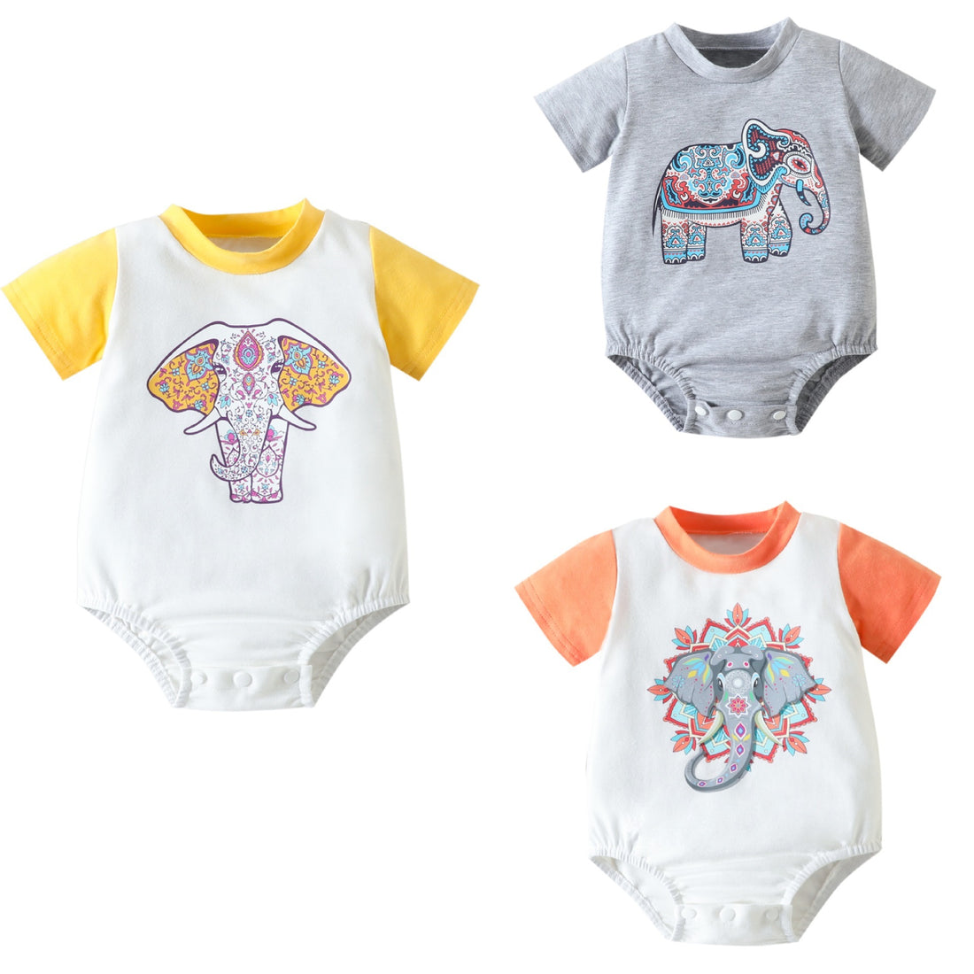 Baby Clothing Elephant Printed Cute Clothes